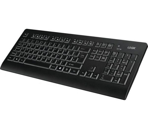 LOGIK LSLFSKB24 Silent Wireless Keyboard - Black
