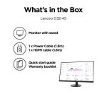 LENOVO D32-45 67A0GAC2UK Full HD 31.5" VA LCD Monitor - Black
