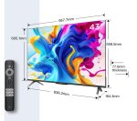 TCL 43C645K 43" Smart 4K Ultra HD HDR QLED TV with Google Assistant