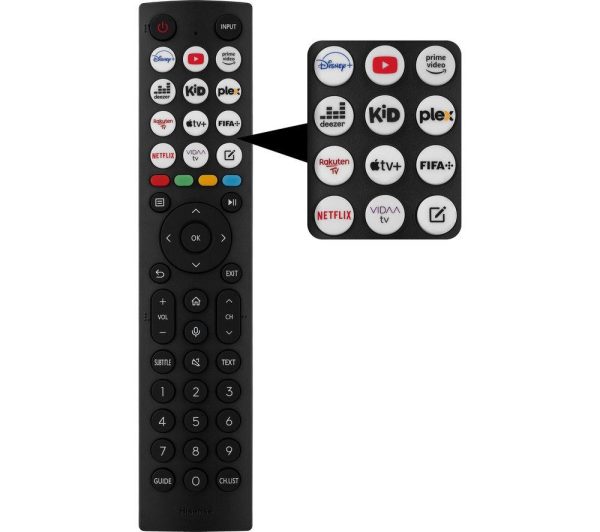 HISENSE 55E7KQTUK 55" Smart 4K Ultra HD HDR QLED TV with Amazon Alexa
