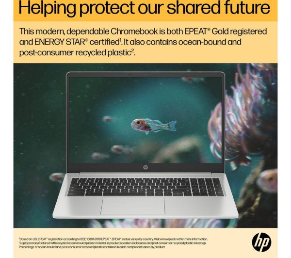 HP 15a-na0500sa 15.6" Chromebook - IntelÂ® PentiumÂ®, 128 GB eMMC, Silver