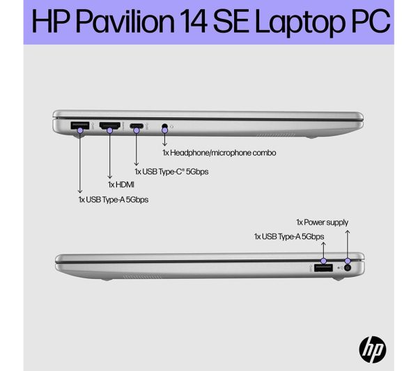 HP Pavilion SE 14-ep0520sa 14" Laptop - Intel® Core i7, 512 GB SSD, Silver