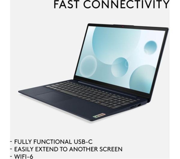 LENOVO IdeaPad 3i 15.6" Refurbished Laptop - Intel® Core i5, 256 GB SSD, Blue (Very Good Condition)