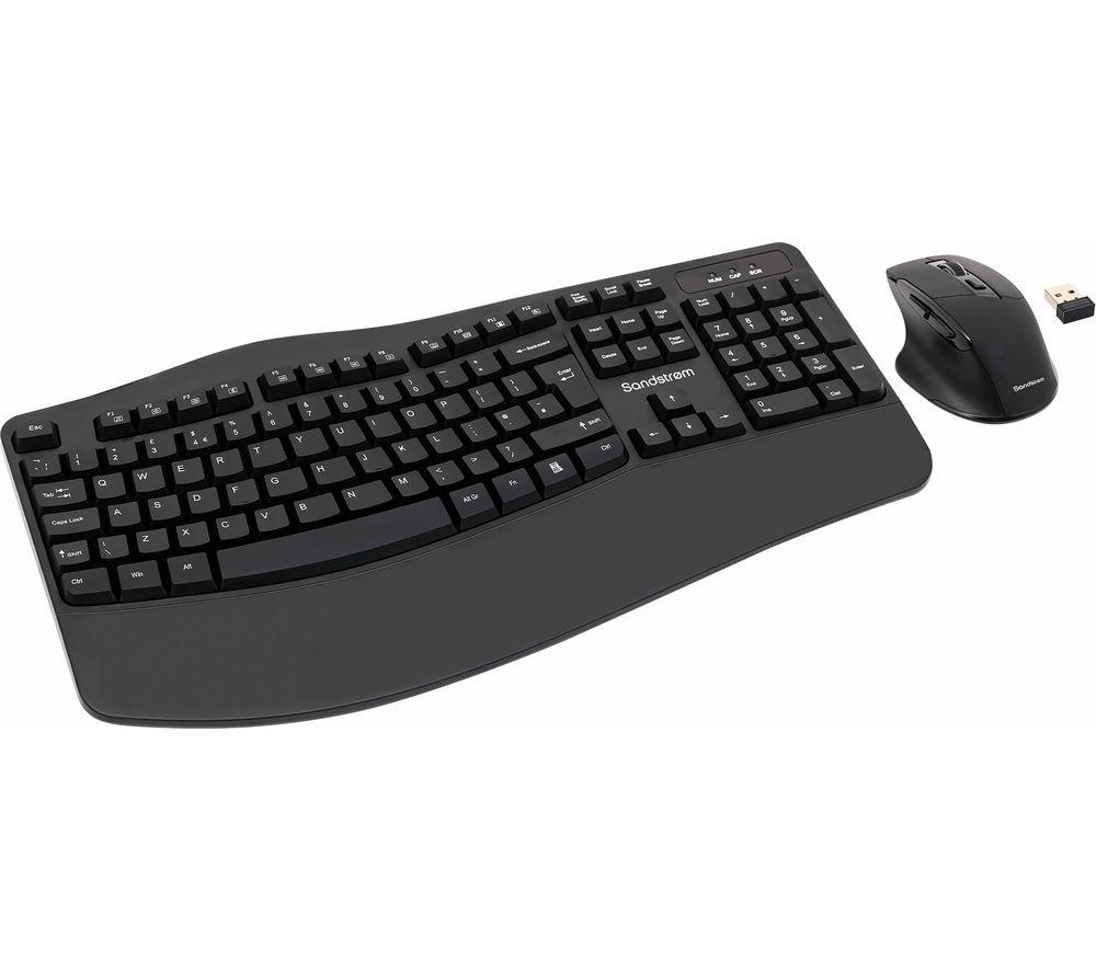 SANDSTROM SERGOCS25 Wireless Keyboard & Mouse Set