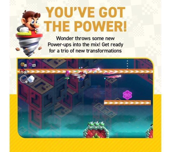 NINTENDO SWITCH Super Mario Bros. Wonder & Pin Set Bundle