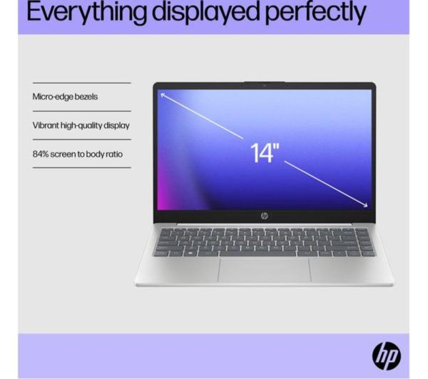 HP Pavilion SE 14" Refurbished Laptop - IntelÂ® N200, 128 GB SSD, Silver (Excellent Condition)