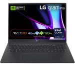 LG gram Pro 16 16Z90SP 16" Laptop - Intel® Core Ultra 7, 2 TB SSD, Black