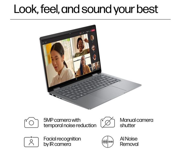 HP ENVY x360 14-fc0501na 14" 2 in 1 Laptop - Intel® Core Ultra 5, 512 GB SSD, Silver