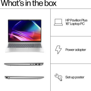 HP Pavilion Plus 16-ab0501na 16" Laptop - Intel® Core i5, 512 GB SSD, Silver