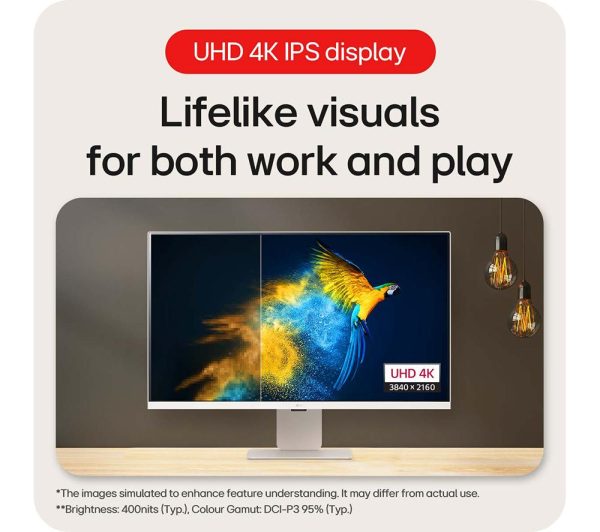 LG MyView 32SR83U-W.AEK 31.5" Smart 4K Ultra HD HDR IPS Monitor (No Aerial) - White