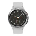 Samsung Galaxy Watch4 Classic Bluetooth Silver 46MM Light Grey Silicone Strap