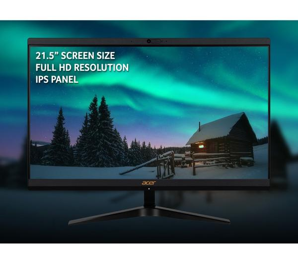 ACER Aspire C22-1800 21.5" All-in-One PC - Intel® Core™ i3, 512 GB SSD, Black