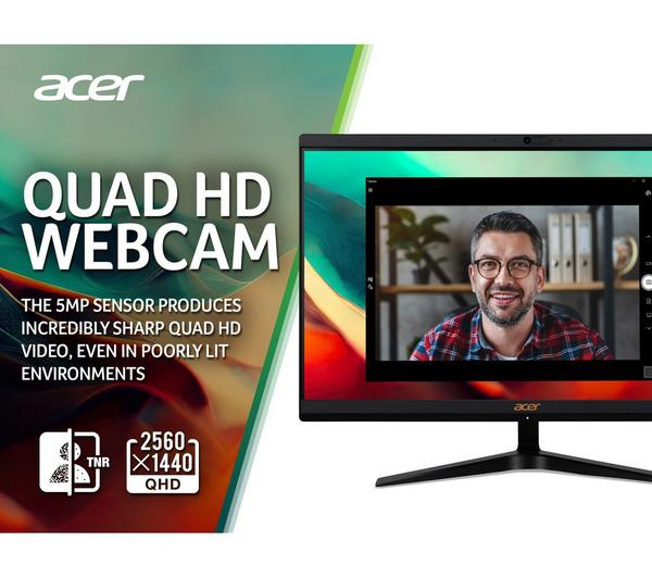 ACER Aspire C22-1800 21.5" All-in-One PC - Intel® Core™ i3, 512 GB SSD, Black