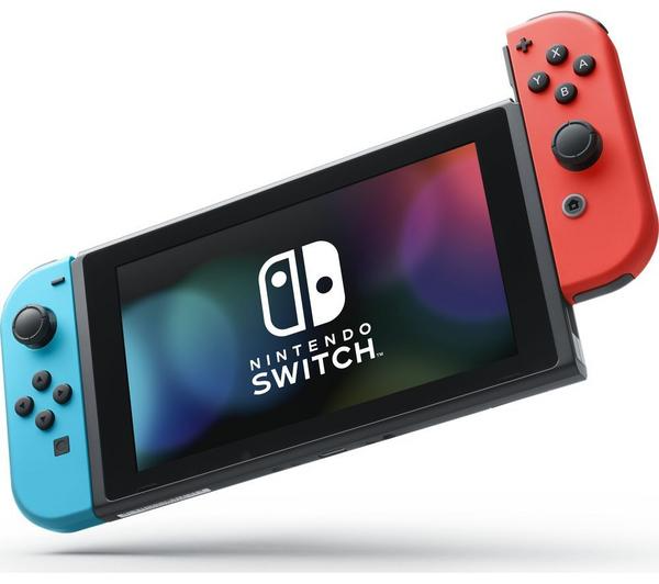 NINTENDO Switch & Sports Bundle - Neon Red & Blue