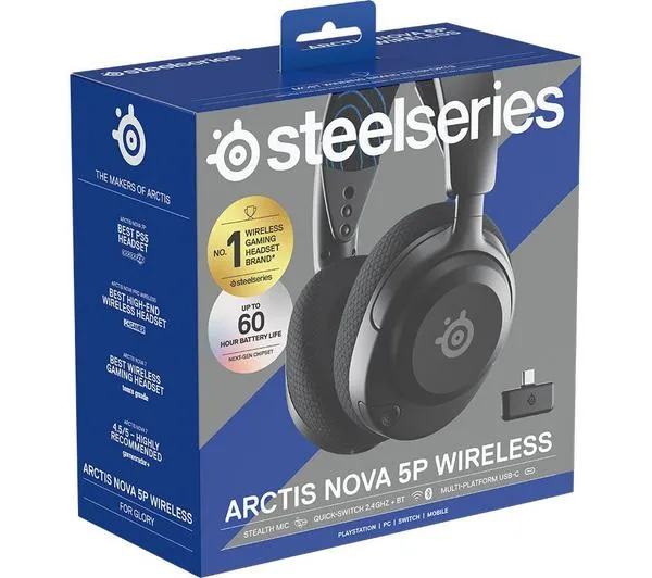 STEELSERIES Arctis Nova 5P Wireless PS5 Gaming Headset - Black