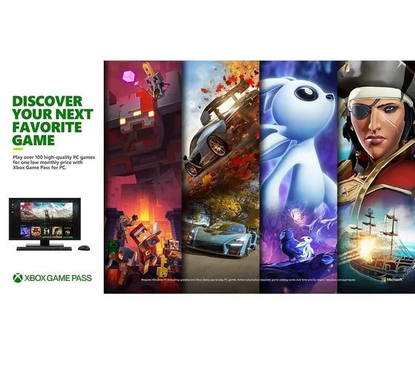 RAZER Kraken X Lite 7.1 Gaming Headset & 3 Month Xbox Game Pass for PC Bundle